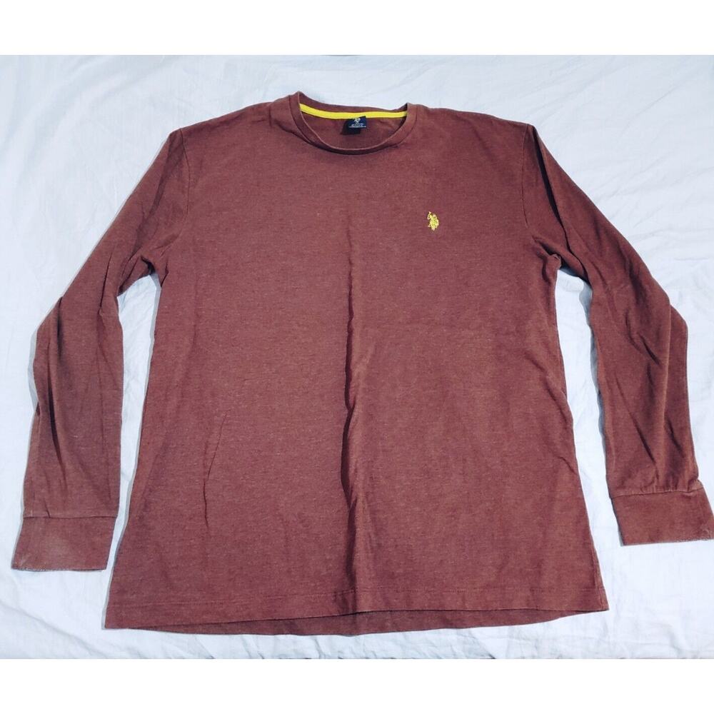 U.S. Polo Assn. Ralph Lauren Long Sleeve Crewneck Sweater Brown Size XLarge